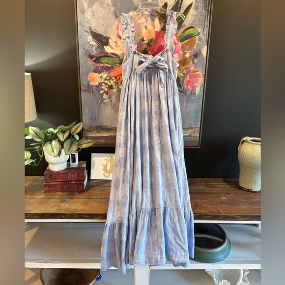 Miou Muse Blue Sleeveless Maxi Dress sz M - Picture 7 of 10